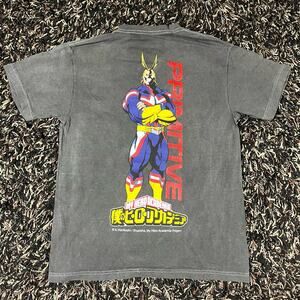 Primitive x My Hero Academia Vintage Wash Anime‎ Tee T Shirt Mens Sz S New